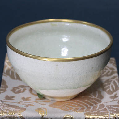 Shiro Tenmoku white teacup by Sokei Aoyama